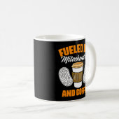 ミトコンドリアとコーヒー生物学者のミトックによって燃料を供給される コーヒーマグカップ (正面右)