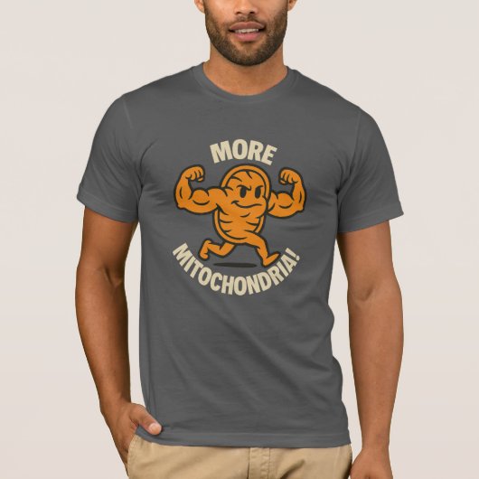 ミトコンドリアをもっと！ Tシャツ (正面)