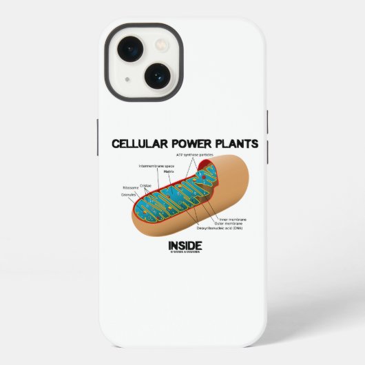 ミトコンドリア内部の細胞の発電所 iPhoneケース (裏面)