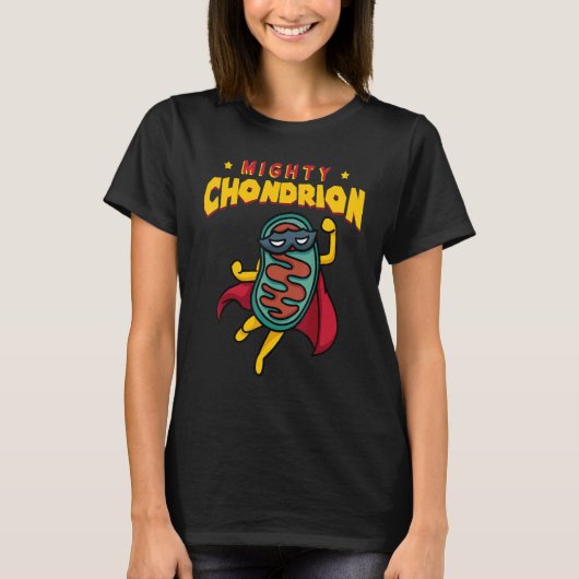 ミトコンドリア細胞生物学 Tシャツ (正面)