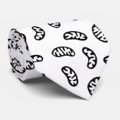 ミトコンドリア – 黒オン白 ネクタイ (ロール)
