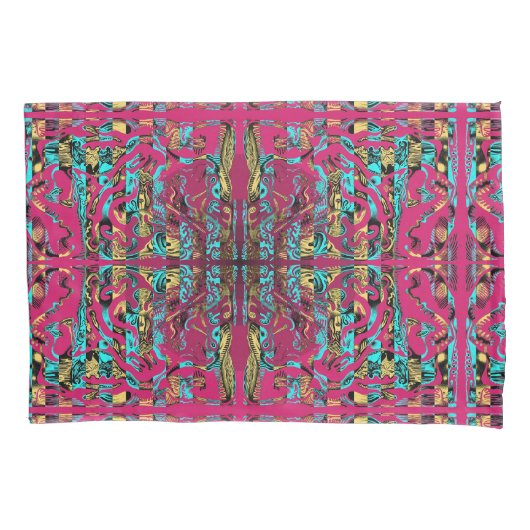 ミトコンドリポップ・アートのー 枕カバー (正面)