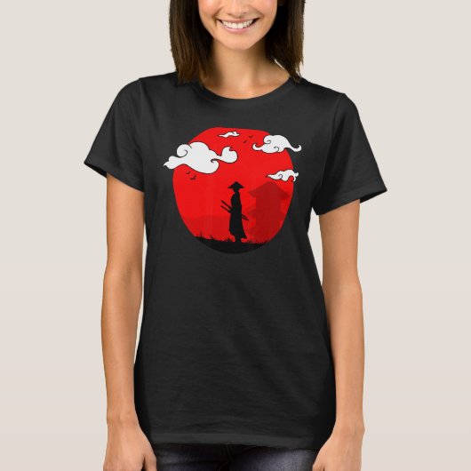 ミトス武士道浪人日本の侍 Tシャツ (正面)