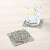 ミトス – 円 スクエアペーパーコースター (インサイチュ)