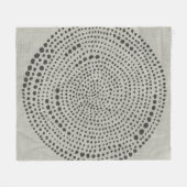 ミトス – 円 フリースブランケット (正面(横))