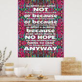 ミトチョンドリポップ・アートのアン・アーティストは… ポスター (キッチン)