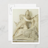 ミトラスが雄牛を生贄にする、マルマーの浮彫、ローマ ポストカード (正面/裏面)