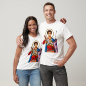ミトロヴダンの聖大デメトリオス正教会のイコン Tシャツ (ユニセックス)