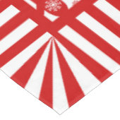 ミトンおよび雪片のレトロのクリスマスのスキー休日 テーブルクロス (アングル)