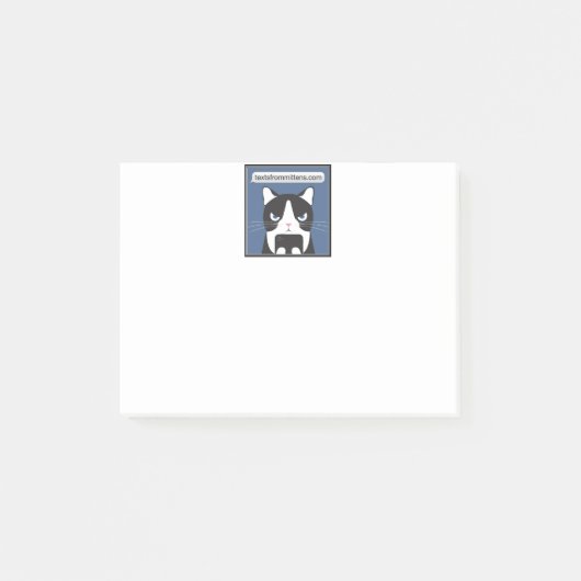 ミトン4x3のポスト・イットからの文字 ポストイット (正面)