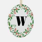 ミドリートーベリーリースモノグラムオーナメント セラミックオーナメント (右)