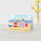 ミドルエイジ引用文フレンドシおもしろいップ カード (黄色い花)