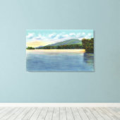 ミドルサラナックレイクビューオブアンパサンド山 キャンバスプリント (インサイチュ (ウッドフロア))