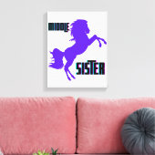 ミドルシスターパープルポニー育成 キャンバスプリント (インサイチュ (リビング))