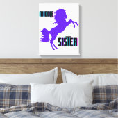 ミドルシスターパープルポニー育成 キャンバスプリント (インサイチュ (寝室))