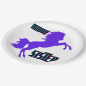 ミドルシスターパープルポニー育成 ペーパープレート (アングル)