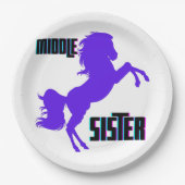 ミドルシスターパープルポニー育成 ペーパープレート (正面)