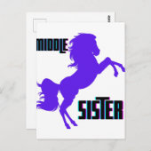 ミドルシスターパープルポニー育成 ポストカード (正面/裏面)