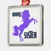 ミドルシスターパープルポニー育成 メタルオーナメント (左)