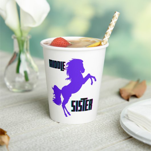 ミドルシスターパープルポニー育成 紙コップ (インサイチュ)