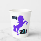 ミドルシスターパープルポニー育成 紙コップ (正面)
