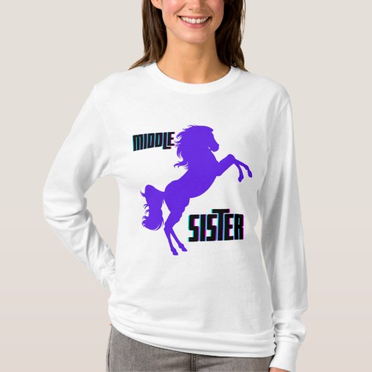 ミドルシスターパープルポニー育成 Tシャツ (正面)
