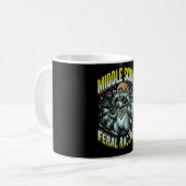 ミドルスクール野生のアライグマ軍団マグ コーヒーマグカップ (正面左)