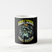 ミドルスクール野生のアライグマ軍団マグ コーヒーマグカップ (中央)
