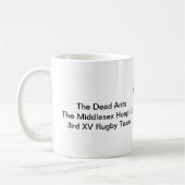 ミドルセックスの病院の死んだ蟻のマグ-完全書名 コーヒーマグカップ (左)