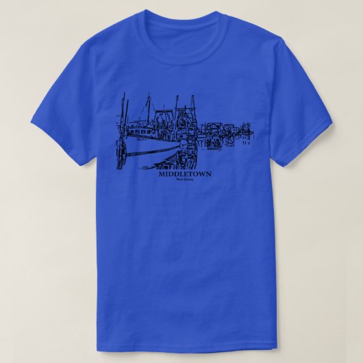 ミドルタウンニュージャージー1 Tシャツ (デザイン正面)