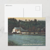 ミドルタウンNY、ミッドウェイパーク、ヴィンテージ ポストカード (正面/裏面)