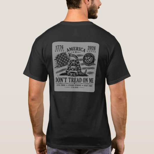 ミドルテネシー支部 - 250 Don't Tread On Me 2 Tシャツ (裏面)