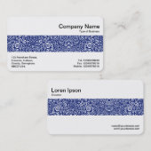 ミドルバンド – らせん状抽象芸術-深い海軍 名刺 (正面/裏面)