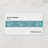 ミドルバンド – らせん状抽象芸術- Moss Green 名刺 (裏面)