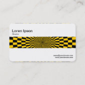 ミドルバンド – オペアートアンバーとブラック 名刺 (裏面)