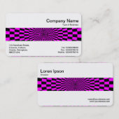 ミドルバンド – オペアートマゼンタとブラック 名刺 (正面/裏面)