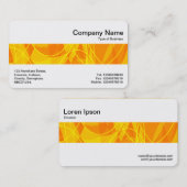 ミドルバンド – 抽象芸術オレンジ 名刺 (正面/裏面)