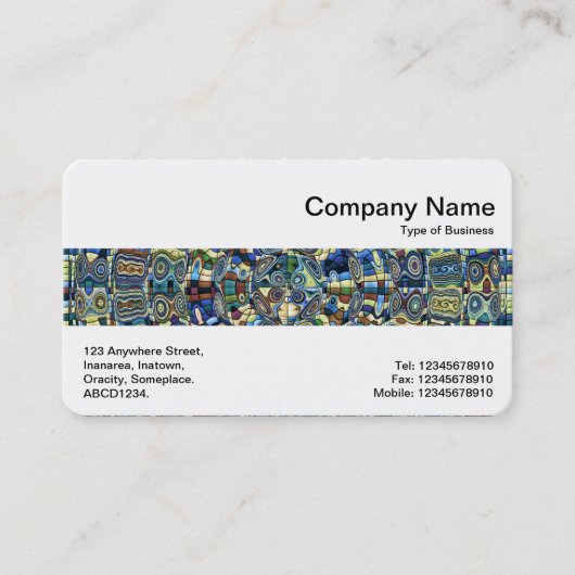 ミドルバンド – 抽象芸術プール 名刺 (正面)