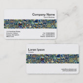 ミドルバンド – 抽象芸術プール 名刺 (正面/裏面)