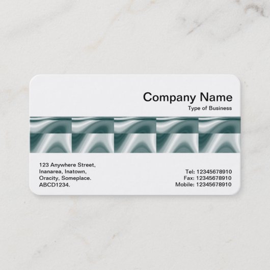 ミドルバンド – 抽象芸術金属デザイン 名刺 (正面)