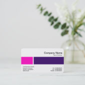 ミドルバンド – 2トーン02 – ピンクとDp紫 名刺 (スタンド正面)