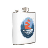 ミドルフォークリアウォーターワイルドアンドシーニックリバーアイダホ フラスク (右)