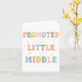 ミドルブラザーシスターの幼児ベビーアンに昇格 カード (黄色い花)