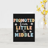 ミドルブラザーシスターの幼児ベビーアンに昇格 カード (黄色い花)