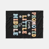 ミドルブラザーシスターの幼児ベビーアンに昇格 フリースブランケット (正面(横))