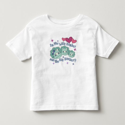ミドルブラザーディノの顔 トドラーTシャツ (正面)