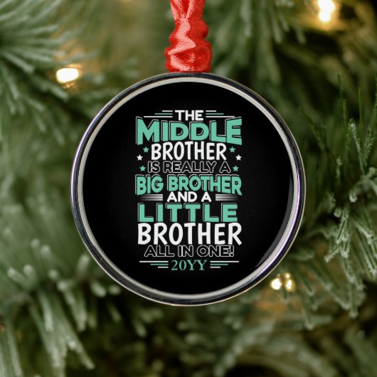 ミドルブラザーニュービッグブラザー メタルオーナメント (ツリー)