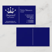 ミドルルール(クラウン) – ダークブルー000066 (金ゴールド) 名刺 (正面/裏面)