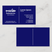 ミドルルール – 潜水艦 – ダークブルー 名刺 (正面/裏面)