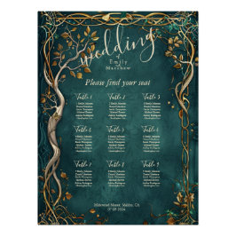 ミドル結婚ア・アース・シーティング・チャート ポスター